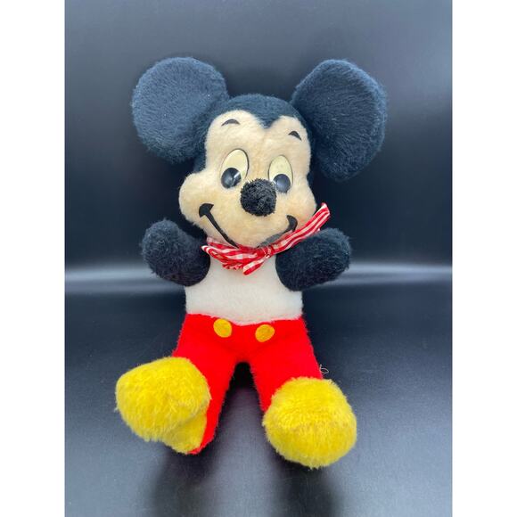 Vintage 1950's Mickey Mouse Plush Disney Stuffed Animal Plush 16" - Picture 1 of 6